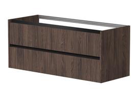 Vonios spintelė Kame City 120cm 2 stalčiai, dvigubi Juodi profiliai Rudas ąžuolas BUD/12-3DR/20P2