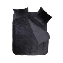 Veliūro patalynės komplektas Crushed Velvet juodas 200x220