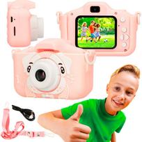 Extralink Kids Camera H28 Dual Pink | Camera | 1080P 30fps, 2.0-inch screen