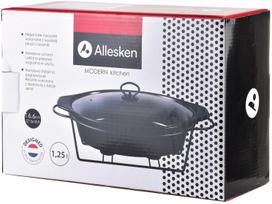 Marmitas Allesken Modern Kitchen, 1250 ml, 27.5 cm x 18.9 cm x 6.6 cm, juoda sp., akmens masė
