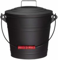 Pelenų kibiras Tarmo, 7 l, juoda sp.