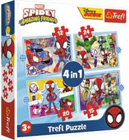 Dėlionių rinkinys TREFL 35+45+54+70 ŽMOGUS VORAS SPIDEY