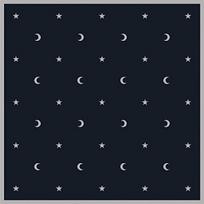 Moon and Stars kilimėlis taro kortoms