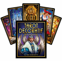 Tarot Decoratif Deck and Book Set kortų ir paaiškinimų knygos rinkinys