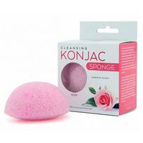 Mitomo Cleansing Konjac Sponge with Rose Natūrali veido valymo kempinėlė su rožių vandeniu, Rose
