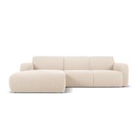 Kampinė sofa smėlio spalvos iš boucle (su kairiuoju kampu) Molino – Micadoni Home
