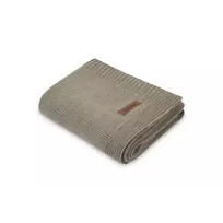Sensillo merino vilnos pledukas Melange 90x70 cm., dark beige