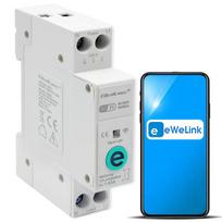 Qoltec Wi-fi DIN rail relay with electricity meter 63A| eWeLink by Sonoff | Wi-Fi | LED