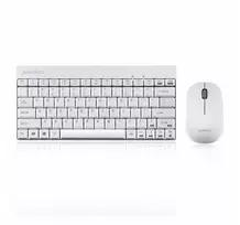 Wireless Keyboard + Mouse Set Perixx PERIDUO-712 Compact white Mini