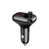 Bluetooth FM Modulator Car Quick Charger 2xUSB + USB-C, Black