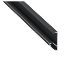 LED profile black anodized for shelfs, Q18, 3 meters, Lumines