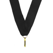 Juostelė medaliui juoda 22mm