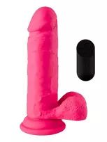 Vibrating Dildo With Remote Pink 16,5 cm