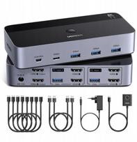 Ugreen UGREEN KVM divu monitoru 8K 4K 240Hz USB 3.0 centrmezgls darbvirsmas pārslēdzējs | 6941876281008 | 6941876281008