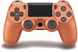 Žaidimų pultelis Games World PS4 Doubleshock 4 V2 bevielis žaidimų pultelis / valdiklis, rudas ( Metallic Copper), skirtas PS4 / PS5 / Android / iOS