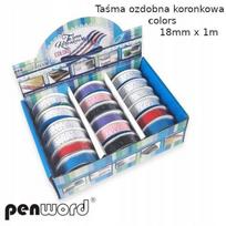 Dekoratyvinė nėriniuota juosta 18mm x 1m