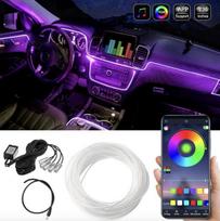 Vidaus LED juosta automobiliui valdoma telefonu, 12V