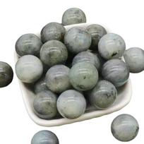 Natūralaus akmens chakra karoliukas, Balta blykstė