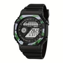Vyriškas sportinis skaitmeninis laikrodis, Camo Black
