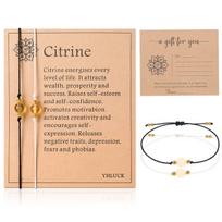 Karneolio apyrankių rinkinys, 2 vnt - Citrinas