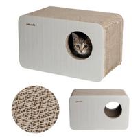 Kartoninė draskyklė katėms su guoliu Peluvio Boxel, gofruotas kartonas