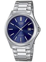 Vyriškas laikrodis Casio Mtp-1183a-2a, sidabrinis, mėlynas ciferblatas