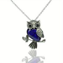 Pelėdos kvarco pakabukas vėrinys, Lapis Lazuli