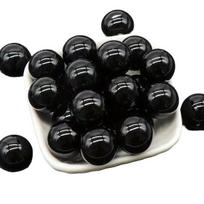 Natūralaus akmens chakra karoliukas, Obsidianas