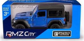 Jeep Wrangler Rubicon 2021 modelis 1:35, mėlynas metalinis automobilis