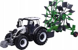 Traktorius Valtra N174 su grėbliu Bburago 18-31673