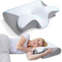 HOMCA ergonominė atminties putų kaklo pagalvė 60 × 40 x 13/11 cm