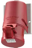 Mennekes CEE sieninis lizdas 5P 32A 380V H6 IP44 raudonas