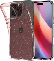 Dėklas Spigen Liquid Crystal Glitter, Rose Quartz - iPhone 16 Pro