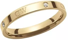 Daniel Wellington Originalus paauksuotas žiedas su kristalais „Classic Lumine DW0040028“