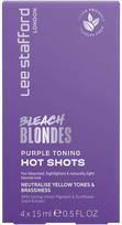 Lee Stafford 67 mokesčiai – Bleach Blondes Violetinė Toning Hot Shots, 4 x 15 ml