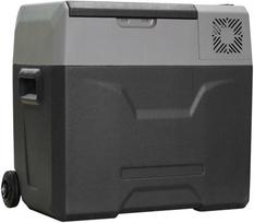 Aosom Automobilinis šaldytuvas, 50 l, 58,6x37,8x54,5 cm, pilka, aliuminis