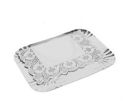 Vienkartinis padėklas maistui 22x28 cm sidabro spalvos Algon BA01043175333