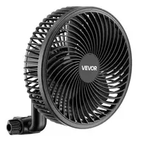 Vevor Ventiliatorius su spaustuku 206x200x235 mm Juodas Įkraunamas Oro Cirkuliacijos Įrenginys