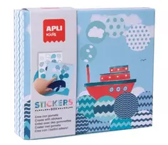 Apli Kids lipdukų žaidimas LAIVAS