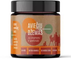 Aviečių džemas su cinamonu ir apelsinais, 230g