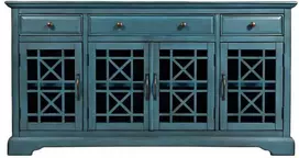 Av175-60 Komoda 4D/3S Avola Antique Mėlyna
