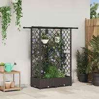 Pakeltas lovas su trelėmis ir stogu Ruda 124 x 40 x 123 cm PP