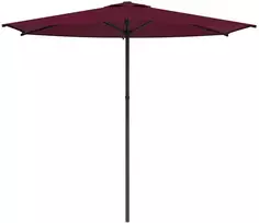 Sodo skėtis 270 x 270 cm Poliesteris Stačiakampio Bordo raudona