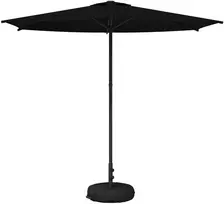 Sodo skėtis 270 x 270 cm Poliesteris Stačiakampio Juoda