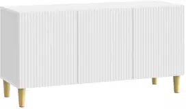 TV staliukas Televizoriaus spintelė Balta 99 x 34,5 x 50 cm Apdirbta mediena