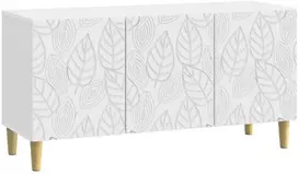 TV staliukas Televizoriaus spintelė 99 x 34,5 x 50 cm Balta Apdirbta mediena