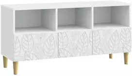 TV staliukas Televizoriaus spintelė 102 x 34,5 x 50 cm Balta