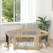 Šunų vartai su stovais 6 pcs Sonoma ąžuolas 100 x 60 cm