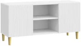 TV staliukas Televizoriaus spintelė Balta 102 x 34,5 x 50 cm