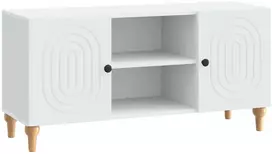 TV staliukas Televizoriaus spintelė Balta 102 x 34,5 x 50 cm